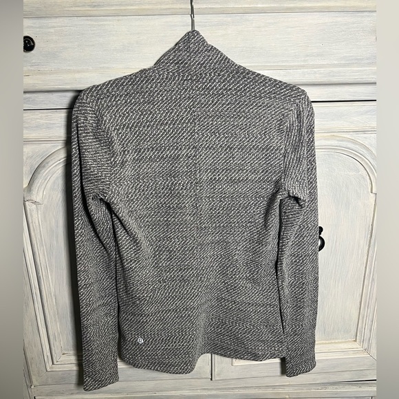 Lululemon Ready To Rulu Heather Grey White Herringbone Print Athleisure Lounge - Picture 8 of 9
